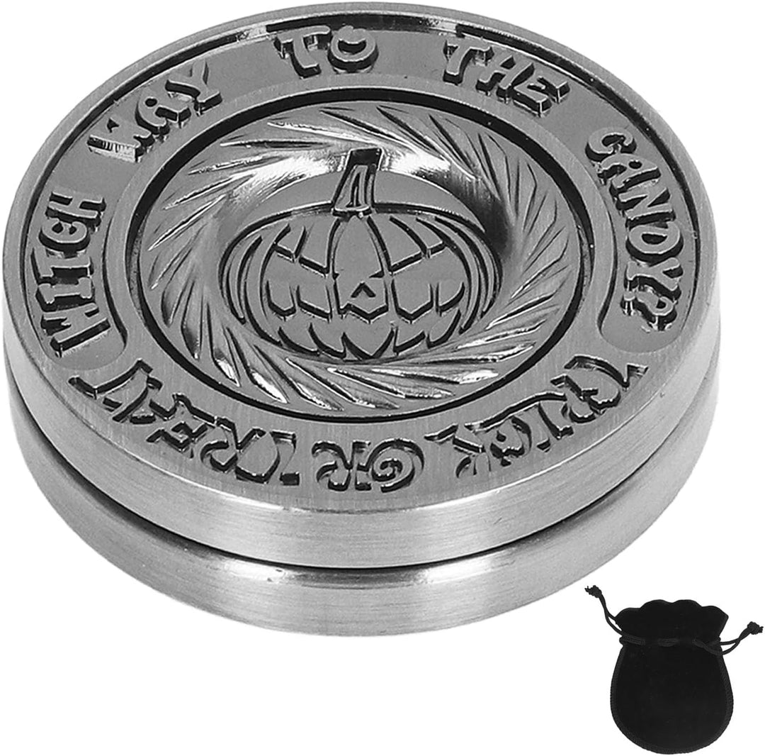 Haptische Münze, Fidget Slider Spielzeug Stressabbau Metall Fidget Clicker, Metall Sinnesspielzeug f