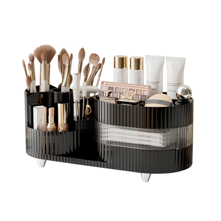 DASITON Make up Kosmetik Organizer,360° Drehbarer Make Up Pinsel Organizer,Grosser Kapazität Kosmeti