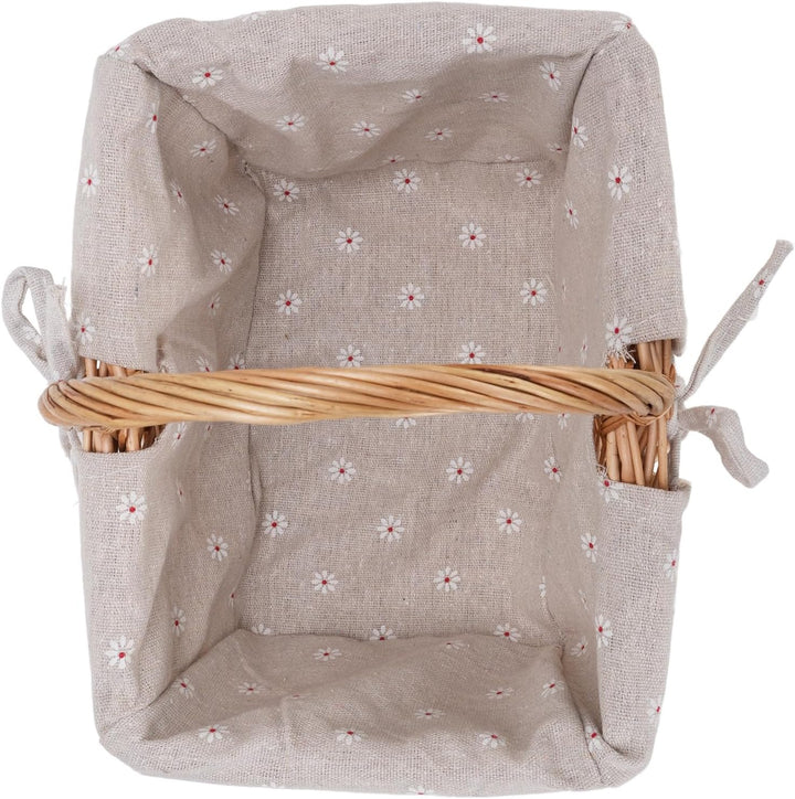 Cocoarm Picknickkorb aus Korbgeflecht, Handgewebt, Vintage-Stil, Abnehmbares Innenfutter, Mehrzweck-
