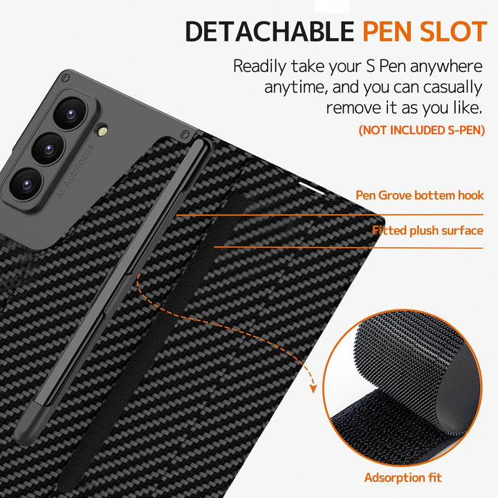 NINKI für Samsung Galaxy Z Fold 6 Wallet Case mit Kartenhalter, Kickstand, Kabelloses Laden Kompatib