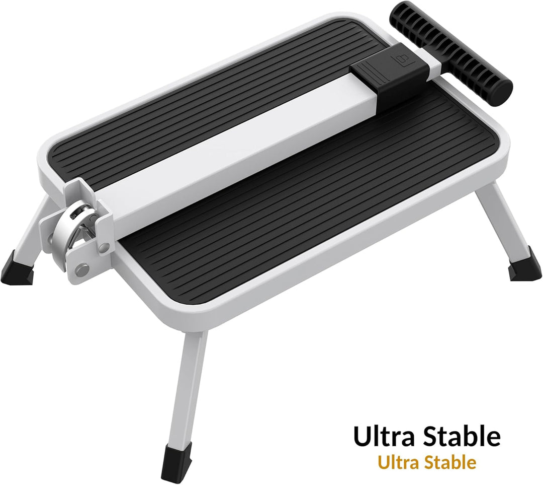 FISHTEC Sicherheitsstufe mit Haltegriff – stabil, faltbar, rutschfest – Leiter, Trittleiter, Hocker
