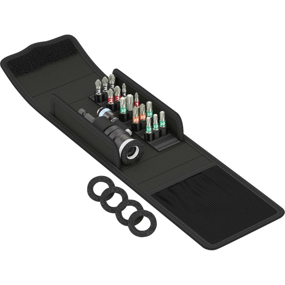Wera 05134021001 Terrassenbau-Set T 1, Terassenbau Werkzeug-Satz, 17-teilig