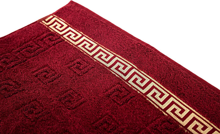 Luxus Medusa Handtuch 50x90 cm im 4er Pack - feinste Ringgarn Baumwolle / Jacquard Webung / Hochflor