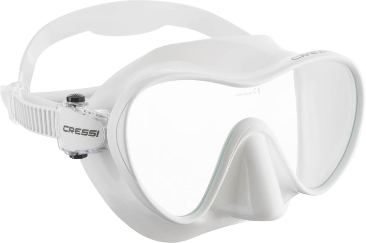 Cressi F1 - Rahmenlose Maske oder Rahmenlose Maske + Schnorchel Dry Combo Set zum Tauchen und Schnor