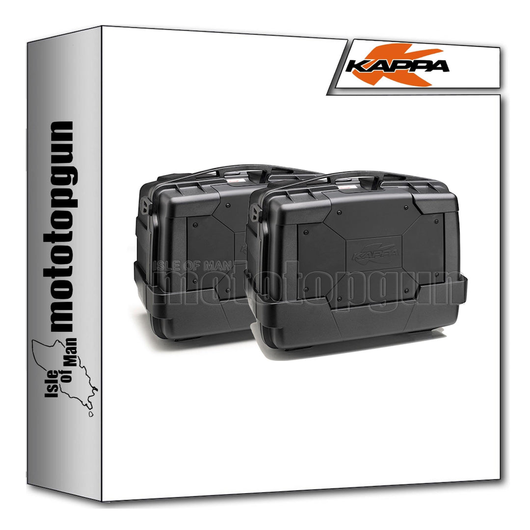 kappa seitenkoffer kgr46npack2 garda 46 lt + seitenkoffer-trager monokey kompatibel mit kawasaki ver