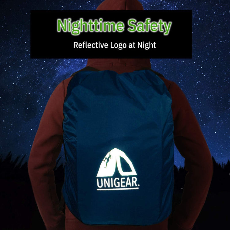 Unigear Regenschutz für Rucksäcke Schulranzen mit Reflektor, wasserdichte Regenhülle Rucksack Cover