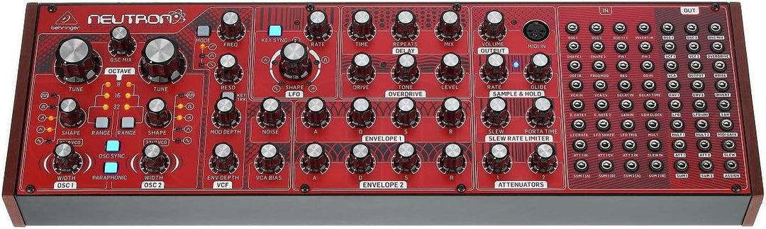 Behringer NEUTRON Paraphonic Analog and Semi-Modular Synthesizer with Dual 3340 VCOs, Multi-Mode VCF