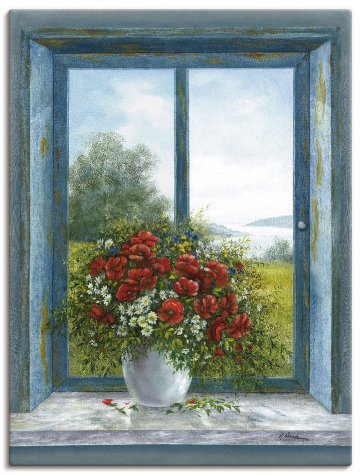 ARTland Leinwandbilder Wandbild Bild auf Leinwand 45x60 cm Stillleben Arrangements Botanik Malerei B