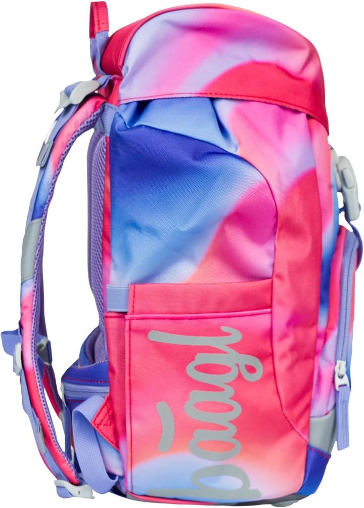 Baagl Schulranzen Mädchen für 1. Klasse, Airy Schultasche Set 3-Teilig, Grundschule Schulrucksack fü