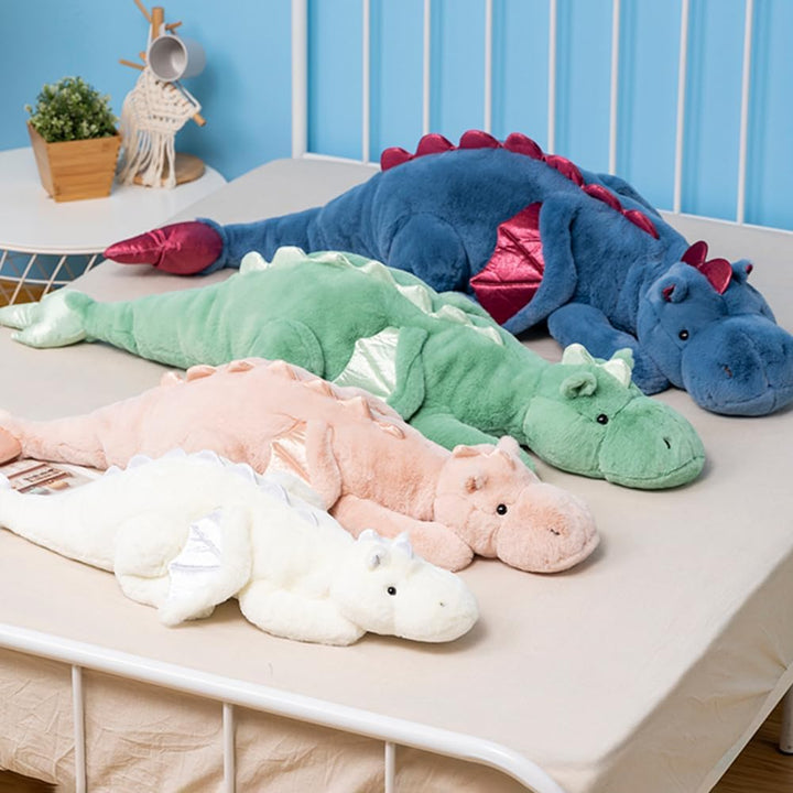 Weighted Stuffed Animal, 110CM Weicher Drachen Spielzeug, 4.5KG Sensory Toy für Kinder & Erwachsene