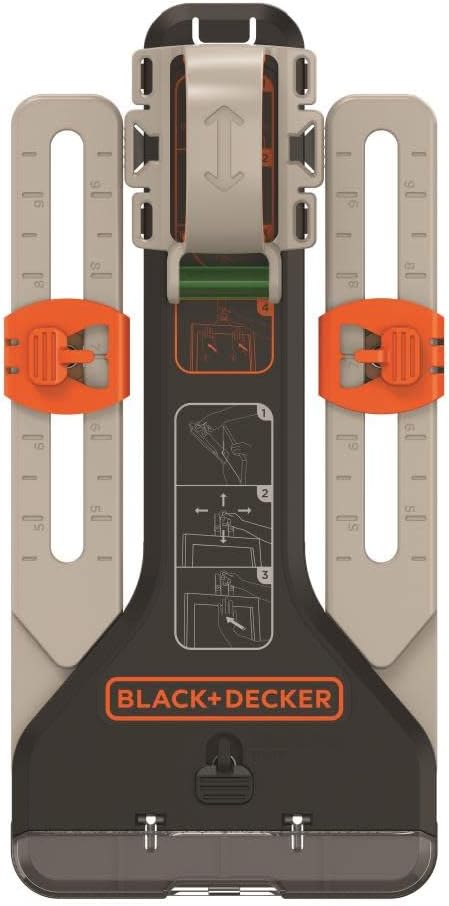 Black+Decker BDMKIT101C MarkIT Werkzeugset zum Aufhängen von Bildern, mehrfarbig, 15 x 5,6 x 31 cm,