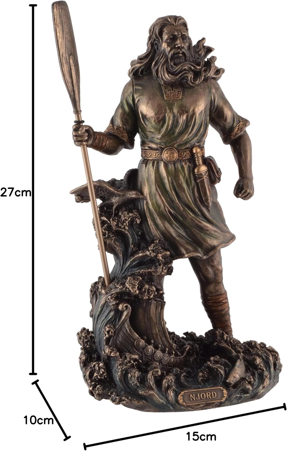 VOGLER Joh. Vogler GmbH Njörd germanischer Gott des Windes und der Meere - bronziert by Veronese
