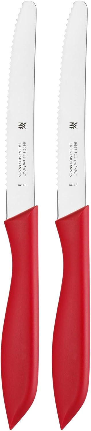 WMF Classic Line Frühstücksmesser Set 6-teilig, 23 cm, Brötchenmesser Wellenschliff, Brotzeitmesser,