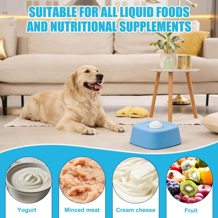 Schleckball Hund, Lick Bowl Für Hunde, Hundelickspielzeug, PP Nassfutter Lick Pad mit Saugnapfbecher