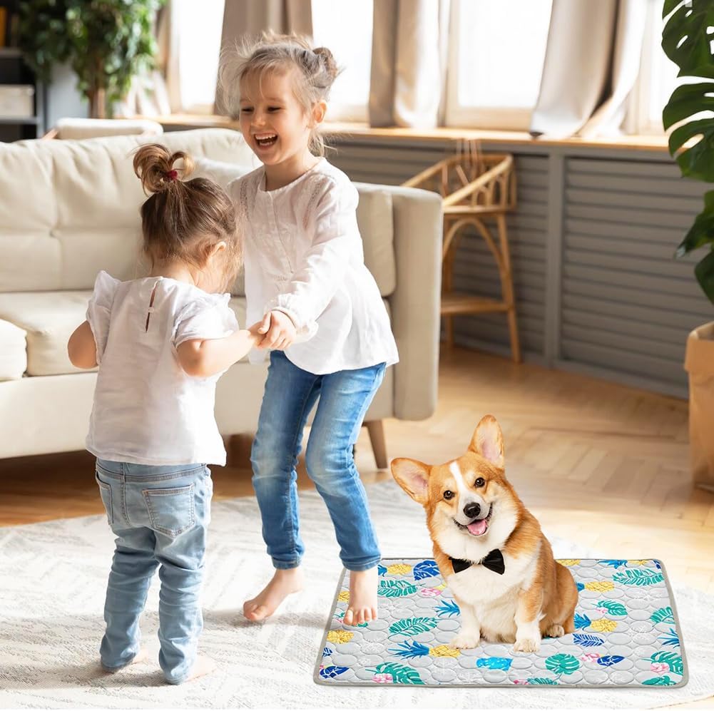 Yuragim Kühlmatte für Hunde, Selbstkühlend Hundematte 100 * 70cm Kühldecke für Hunde und Katzen für