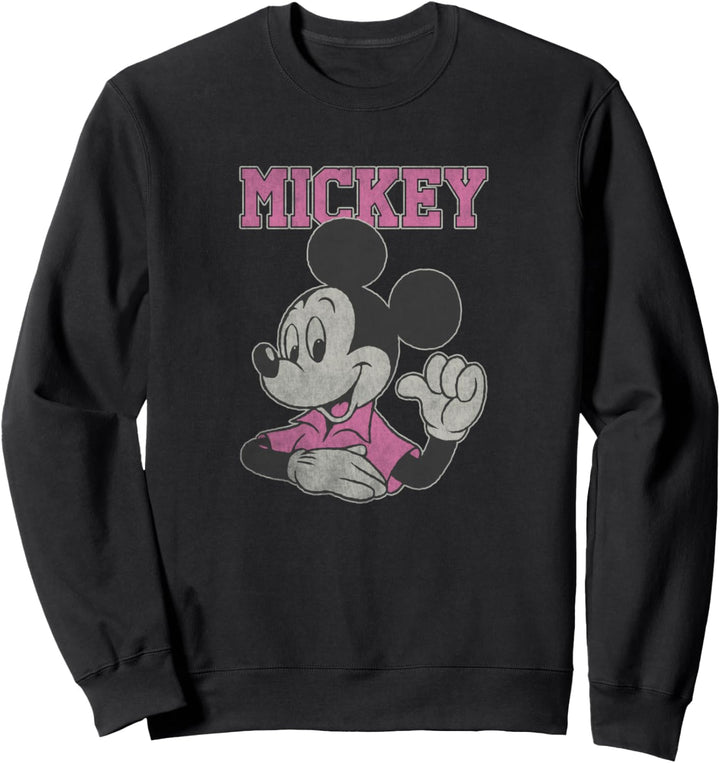 Disney Mickey Jumbo Pink Pointing Thumb Sweatshirt