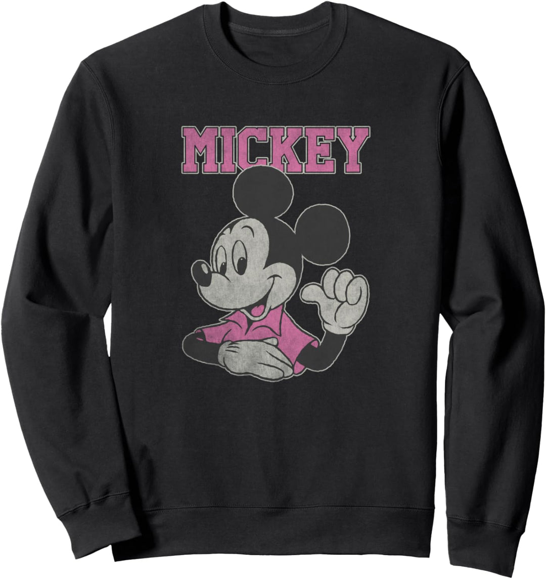 Disney Mickey Mouse trägt Pink Pointing To Self Sweatshirt