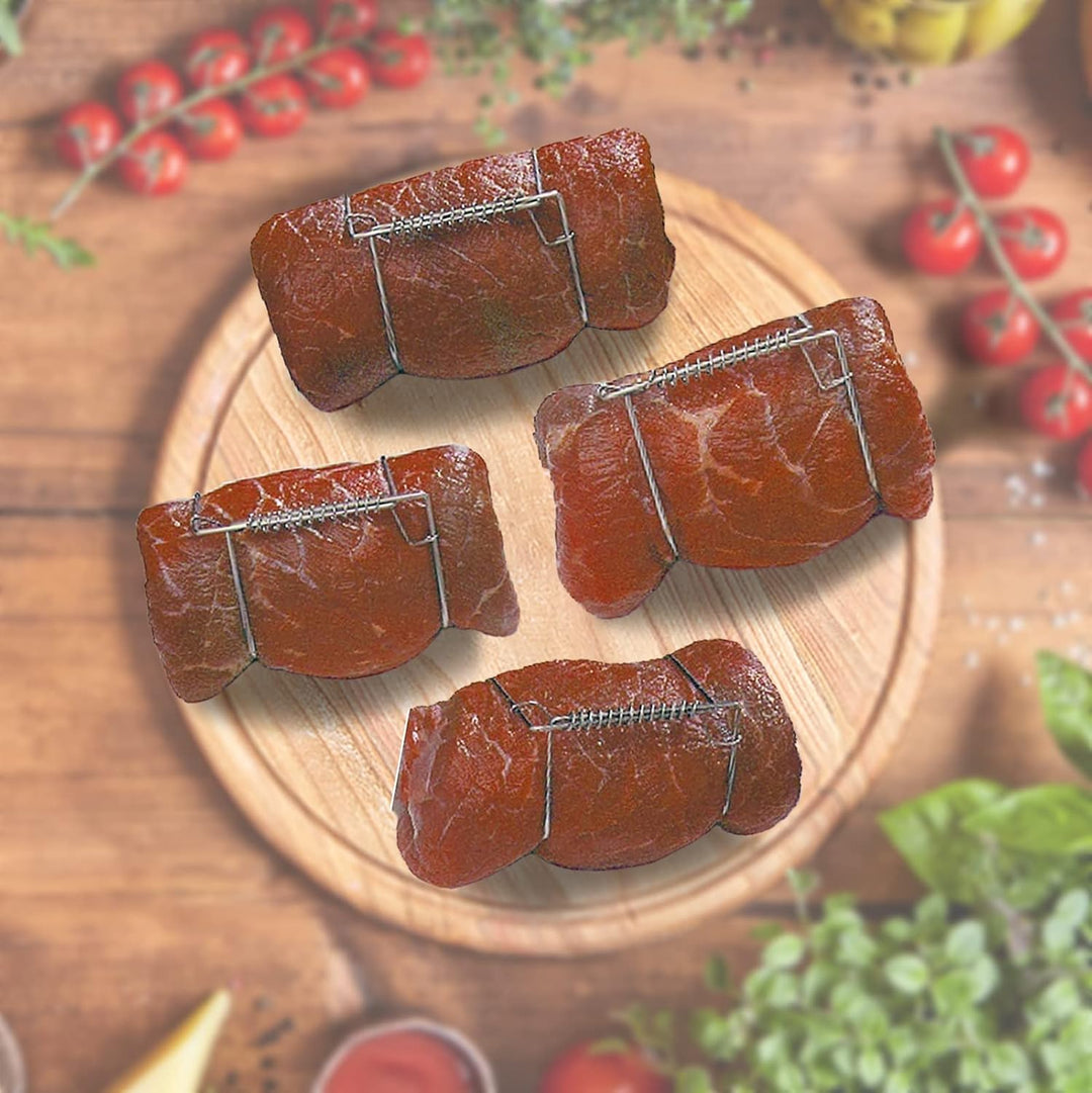 10 Stück Roul-adenklammern Edelstahl rostfrei Klammern Wiederverwendbar Fleisch Kohlrouladen Klammer