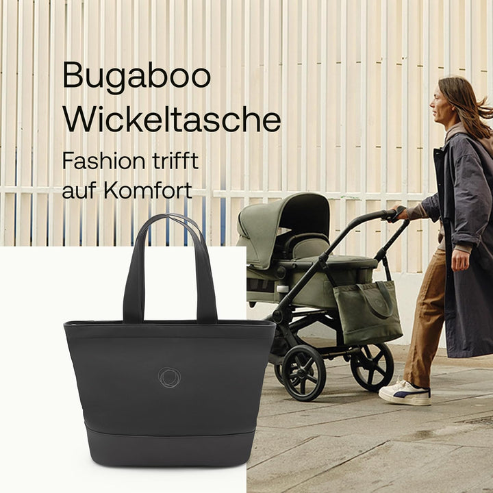 Bugaboo Wickeltasche, Windeltasche mit leicht zugänglichen Fächern, isoliertem Flaschenhalter, Wicke