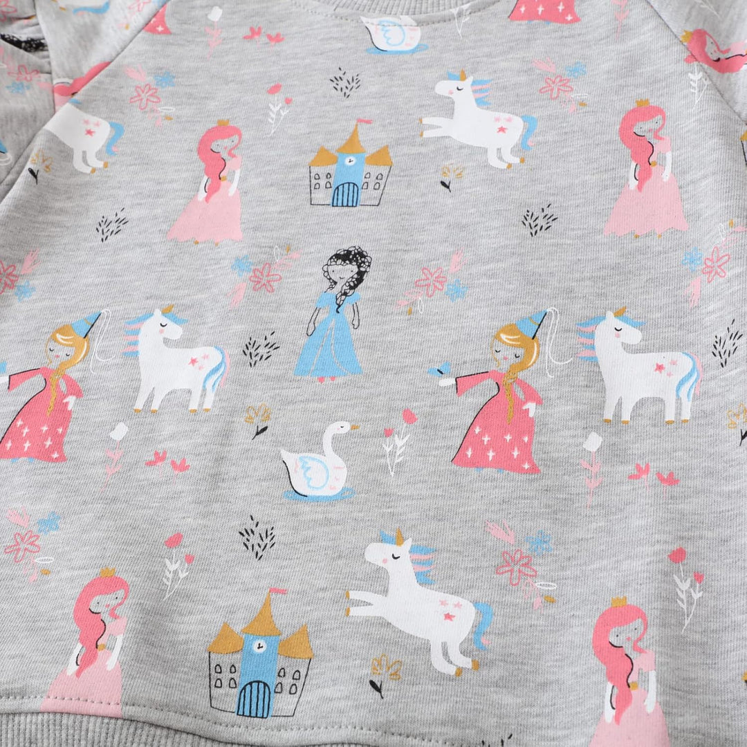 Little Hand Mädchen Sweatshirt für Kinder Baumwolle Top Casual Jumper Kleinkind Langarm Pullover 116