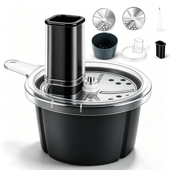 Gemüseschneider Für Tm5 Tm6, 2-in-1 Spiralschneider & Gemüsereibe, Edelstahlklinge, Bpa-Frei Küchenz