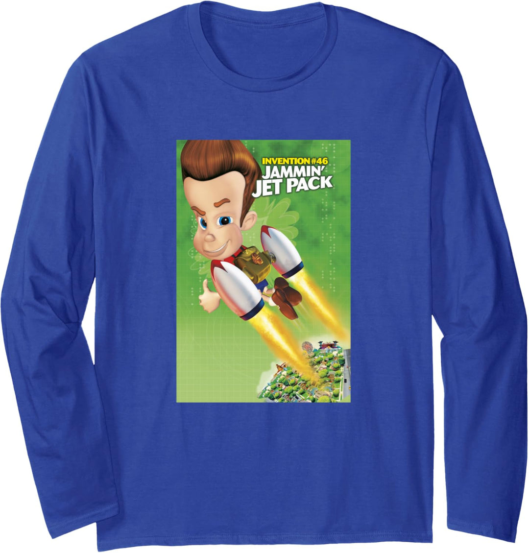 Jimmy Neutron Jammin Jet Pack Invention Langarmshirt