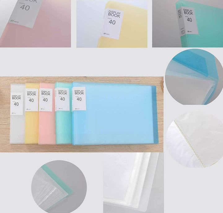 TUKA-i-AKUT [5x] Sichtbuch PP A3 Quer insgesamt 200 Klarsichthüllen für 400 Blatt (je Buch 40 Klarsi