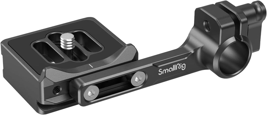 SMALLRIG Quick Release Plate Schnellwechselplatte für Arca-Typ mit 15mm Stangenklemme, Kompatibel mi