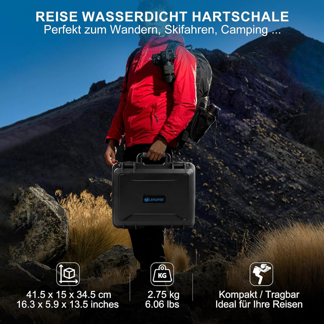 Lekufee Wasserdichte Tragetasche für DJI Air 3S/3 Fly More Combo, RC N3/N2/Pro/2 Fernbedienung und D
