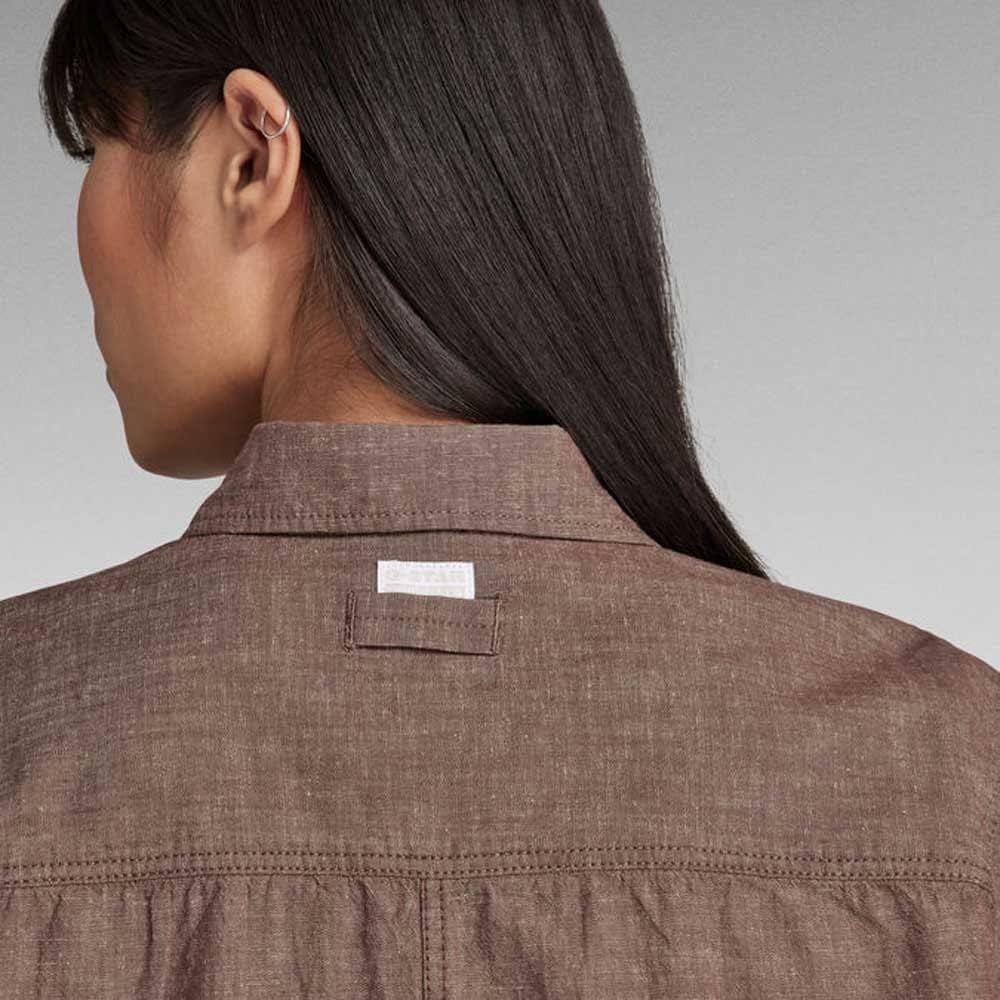 G-Star RAW Damen Officer Boyfriend Hemd Shirts XS Braun (Chocolat D21887-d187-285), XS Braun (Chocol