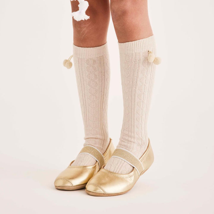 Bisgaard Mädchen Ballet Geschlossene Ballerinas, Gold