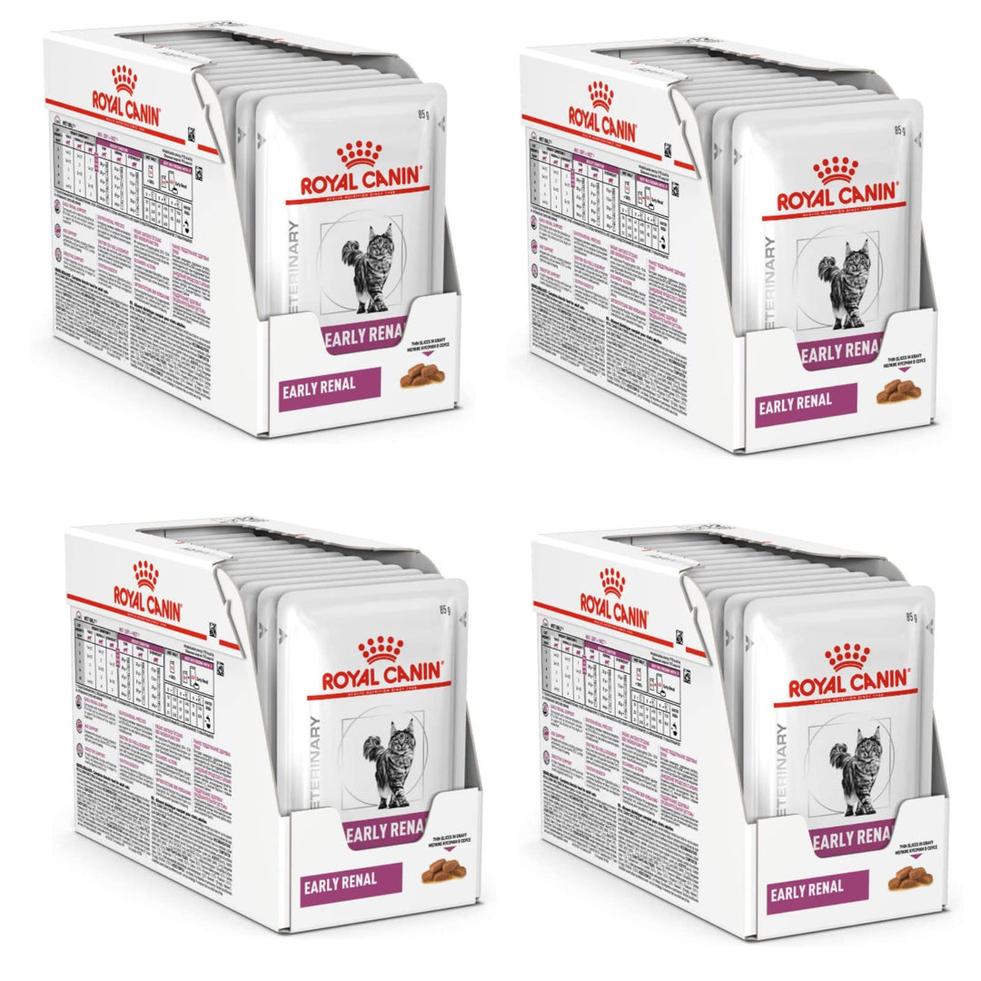 Royal Canin Veterinary Early Renal | 4er Pack | 4 x 12 x 85 g | Diät-Alleinfuttermittel für Katzen |