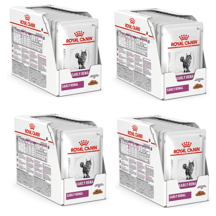 Royal Canin Veterinary Early Renal | 4er Pack | 4 x 12 x 85 g | Diät-Alleinfuttermittel für Katzen |