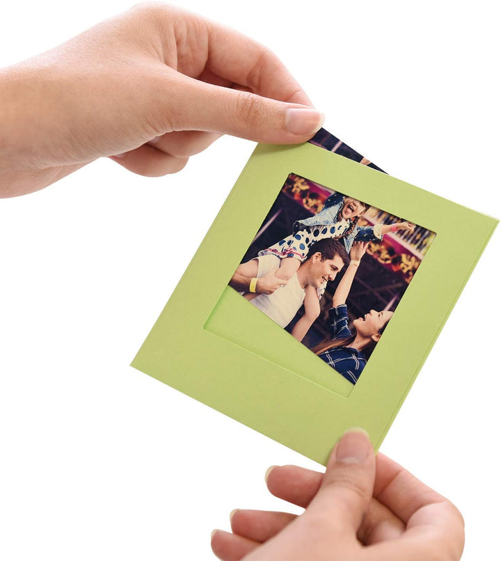 Kodak 5,1 x 7,6 cm Premium-Fotopapier (50 Blatt) + Bunte quadratische Bilderrahmen zum Aufhängen + F