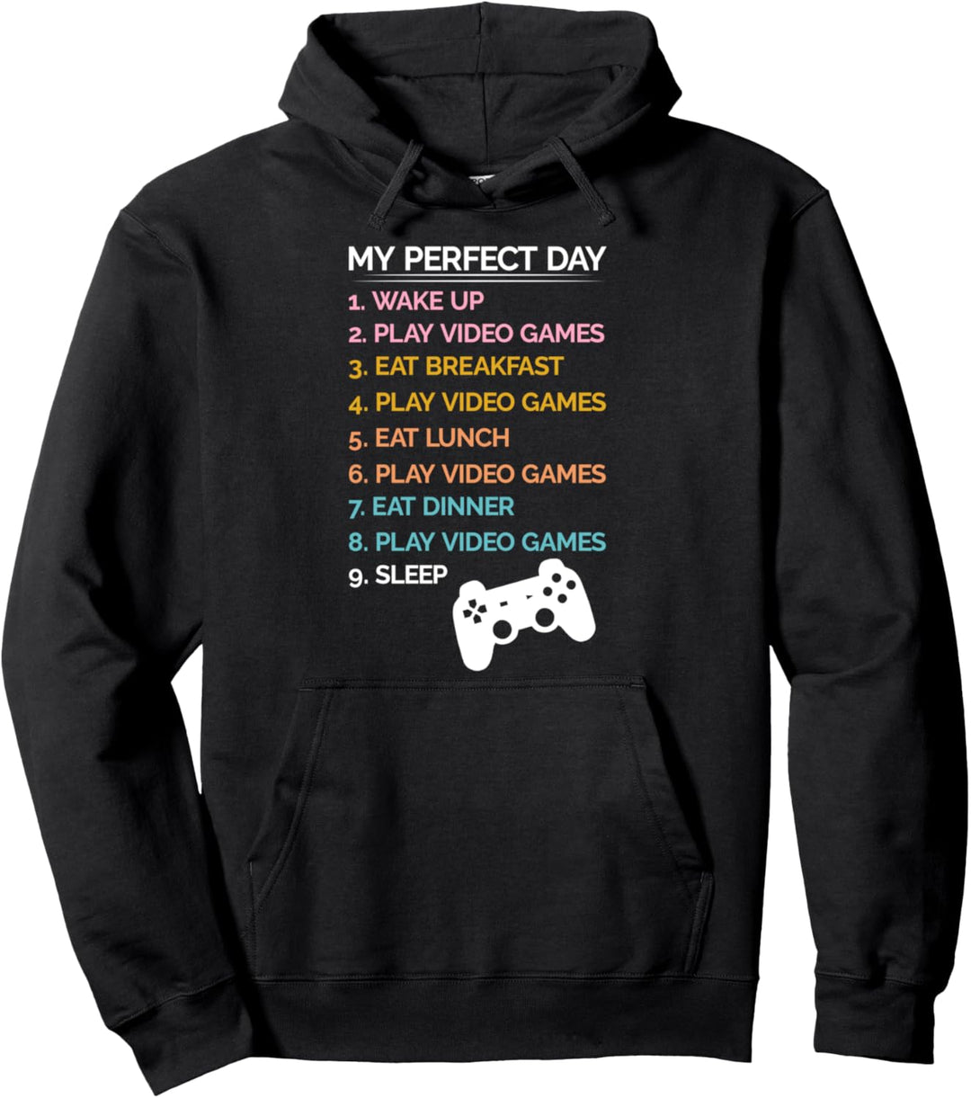 My perfect Day Gamer Konsole Video Game Spieler Zockerin Pullover Hoodie