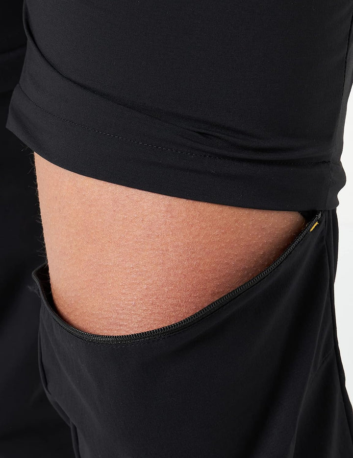 Jack Wolfskin Damen Glastal Zip Off Pants Wanderhose, Schwarz, 44 EU