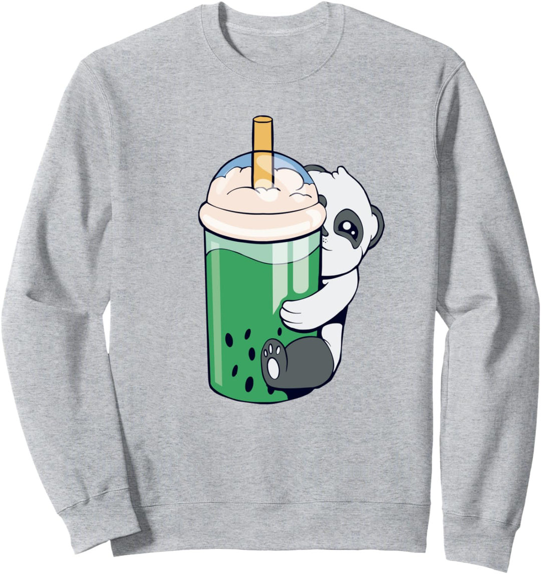 Panda Bubble Tea Drink Trinkbär Sweatshirt
