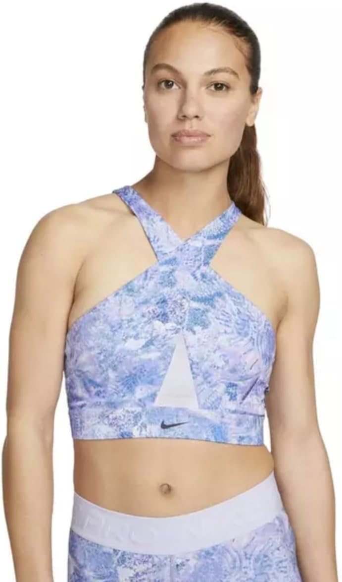 NIKE AOP Sport BH Bra S Lila, S Lila