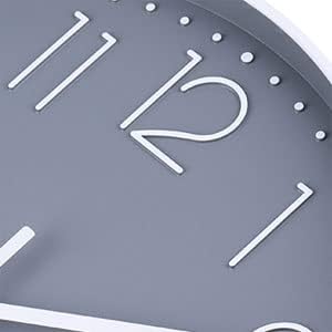 jomparis 33cm Modern Quartz Lautlos Wanduhr Schleichende Sekunde ohne Ticken Analoge Wanduhr Dekor f