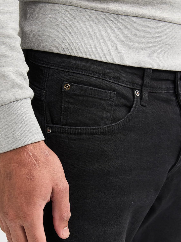 Petrol Industries Herren Men Denim Tapered Anzughose 30W / 32L Black Stone, 30W / 32L Black Stone