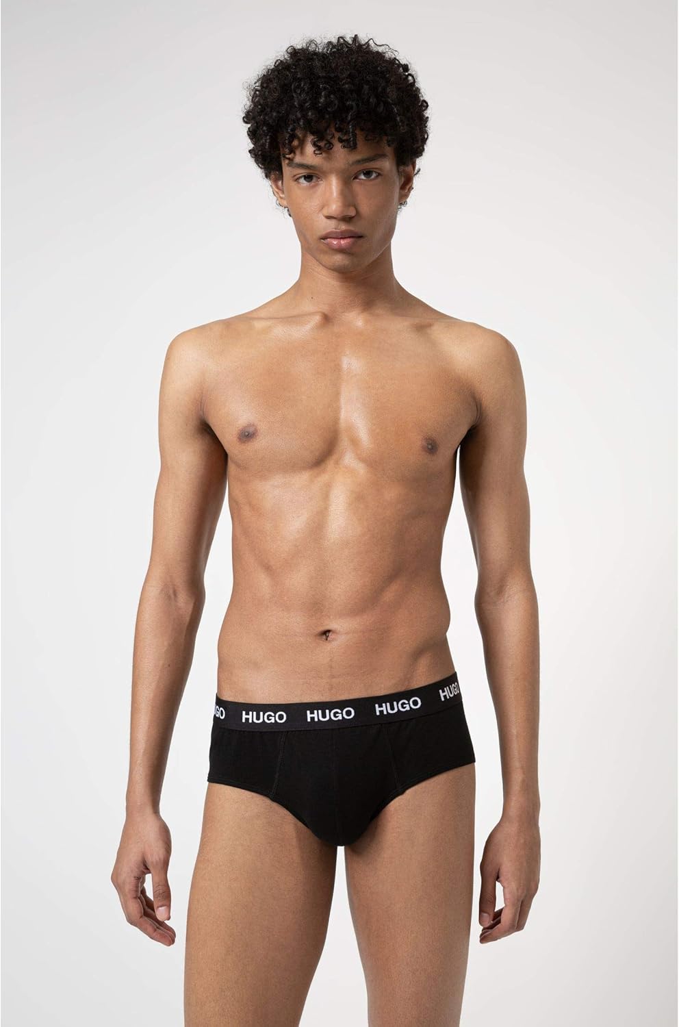 HUGO Herren Hipbrief Tripletpack Slip (3er Pack), Black1