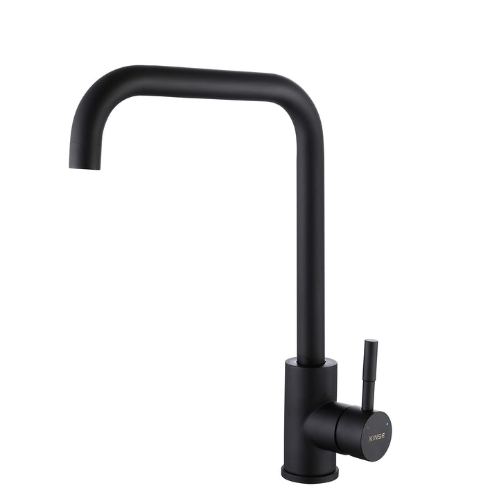 KINSE Einhebel Küchenarmatur Edelstahl | 360° Schwenkbar Spültischarmatur | Hochdruck Wasserhahn Küc