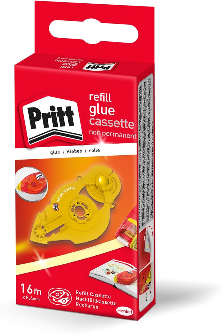 Pritt Kleberoller Nachfüllkassette, non-permanent, für wiederablösbare Verklebungen, Bandlänge: 16 m