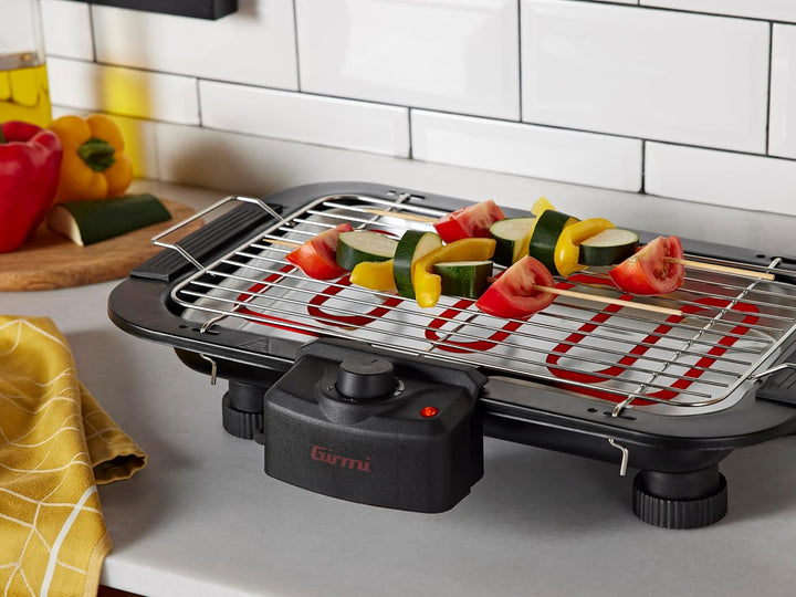 Girmi Bq1100 Grill, 2000 W, Metall, Schwarz