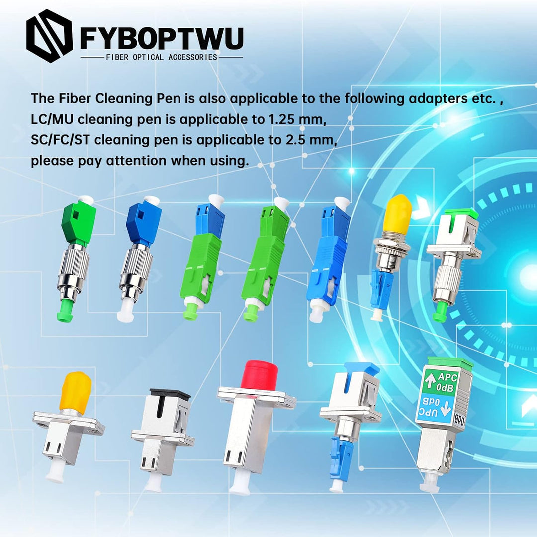 10 stücke LWL Reiniger LWL Werkzeuge Cleaing Pen für LC/MU Stecker Über 800 Reinigt Fiber End Face C