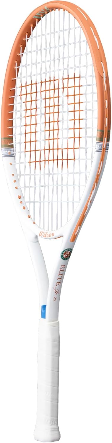 Wilson Roland-Garros 2026 Elite Jr 25 Tennisschläger, Leicht & einfach zu manövrieren, Mit Halbhülle