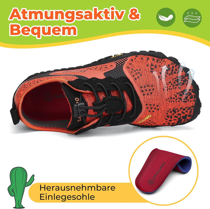 SAGUARO Barfussschuhe Kinder Barfussschuhe Schnell Trocknend Badeschuhe für Jungen Mädchen Gr.24-36,