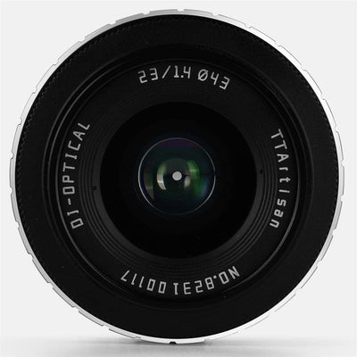 TT Artisan 23mm F/1.4 APS-C Objektiv Anschluss Fuji X Mount Silver manuelles Weitwinkelobjektiv für