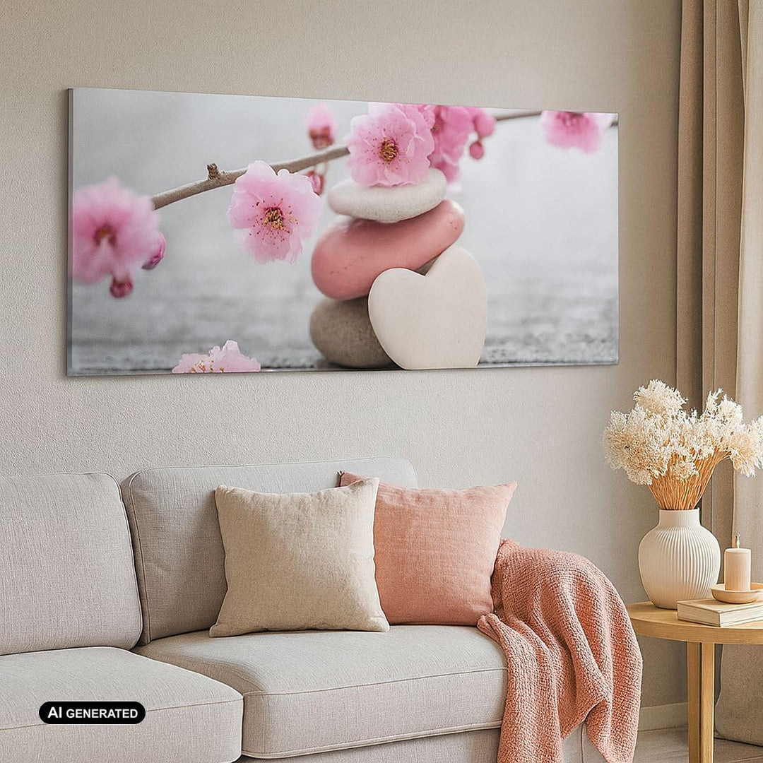 Wandbilder Dekoration Wohnzimmer Yoga weiblich Blume Gesundheit Panorama Bilder auf Leinwand 120x50c