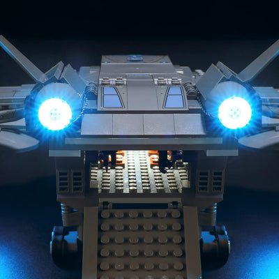 BRIKSMAX 76248 Led Licht für Lego Der Quinjet der Avengers - Compatible with Lego Marvel Bausteinen